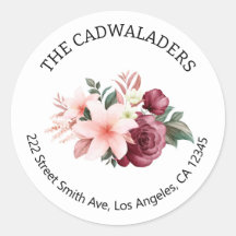 フローラ差出人住所ラベル