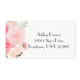 フローラ差出人住所ラベル ラベル