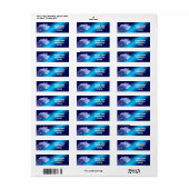 フローラ差出人住所ラベル ラベル (フルシート)