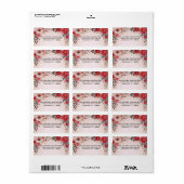 フローラ差出人住所ラベル ラベル (フルシート)