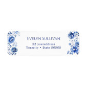 フローラ差出人住所ラベル ラベル (正面)