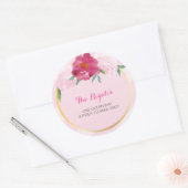 フローラ差出人住所封筒封止装置 ラウンドシール (封筒)