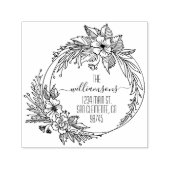 フローラ差出人住所 セルフインキングスタンプ (デザイン)