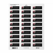 フローラ差出人住所 ラベル (フルシート)