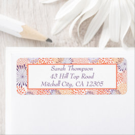 フローラ差出人住所 ラベル