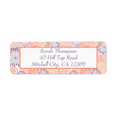 フローラ差出人住所 ラベル (正面)