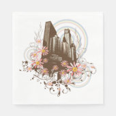 フローラ市 スタンダードランチョンナプキン (正面)