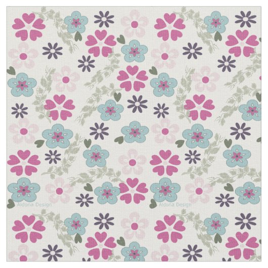 フローラ布 ファブリック (クローズアップ)