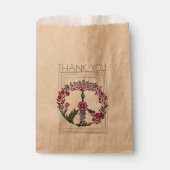 フローラ平和シンプル印モダン花パワークラフト フェイバーバッグ (正面)