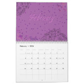 フローラ年：かわいいカラフルの季節の庭の花 カレンダー (2月 2026)