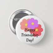 フローラ幸せな友情の日 缶バッジ (正面&裏面)