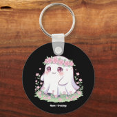 フローラ幽霊のハロウィーンの女性用衣装 キーホルダー (正面)