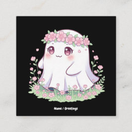 フローラ幽霊のハロウィーンの女性用衣装 スクエア名刺