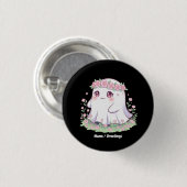 フローラ幽霊のハロウィーンの女性用衣装 缶バッジ (正面&裏面)