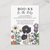 フローラ幽霊ハロウィーン赤ちゃんシャワー予約リクエスト エンクロージャーカード (正面)