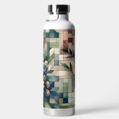 フローラ幾何学的モザイクサーマル ウォーターボトル (右面)
