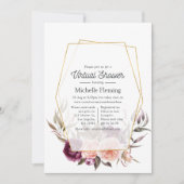 フローラ幾何学的仮想シャワー 招待状 (正面)