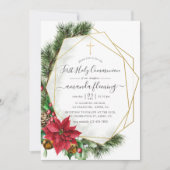 フローラ幾何学聖餐式 招待状 (正面)