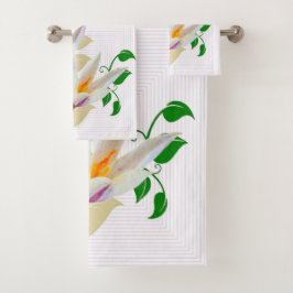 フローラ幾何学 バスタオルセット