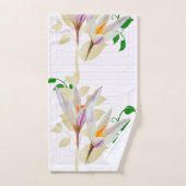 フローラ幾何学 バスタオルセット (ハンドタオル)