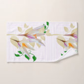 フローラ幾何学 バスタオルセット (ハンドタオル)