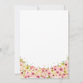 フローラ幾何金ゴールドグリッター卒業会 招待状 (裏面)