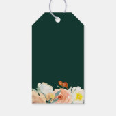 フローラ庭園の結婚式ようこそバッグギフトラベル ギフトタグ (裏面)