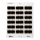 フローラ庭園の結婚式差出人住所ラベル ラベル (フルシート)