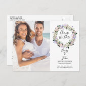 フローラ延期された取り消し済み写真の変更 案内ポストカード (正面/裏面)