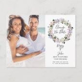 フローラ延期された取り消し済み写真の変更 案内ポストカード (正面)