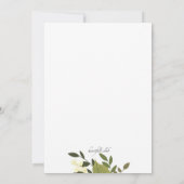 フローラ式招待状 招待状 (裏面)