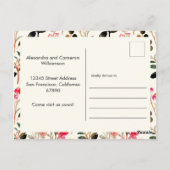 フローラ引っ越しましたの新しいホームの移動発表 ポストカード (裏面)