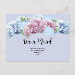 フローラ引っ越しましたはがき 案内ポストカード
