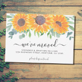 フローラ引っ越しました移動告知カード 案内状