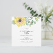 フローラ引っ越し祝いパーティーパーティの招待状 招待状 (スタンド正面)