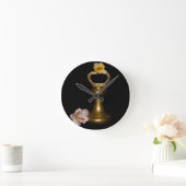 フローラ引力 ラウンド壁時計 (ホーム)