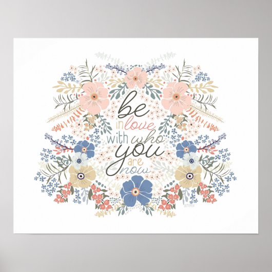 フローラ引用文アートプリント ポスター (正面)