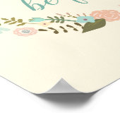 フローラ引用文アートBe free Beクリエイティブ ポスター (角)