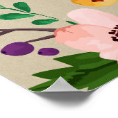 フローラ引用文ビューティフルアートポスター ポスター (角)