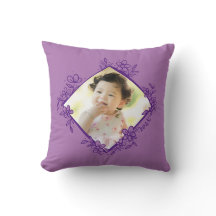 フローラ引用文ブラック&ホワイト装飾用クッション