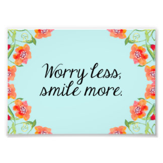 フローラ引用文プリント、感動的引用文水彩 フォトプリント           