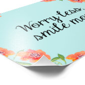 フローラ引用文プリント、感動的引用文水彩 フォトプリント            (角)