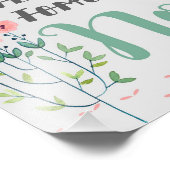 フローラ引用文プリント、感動的引用文 フォトプリント            (角)