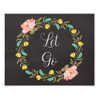 フローラ引用文プリント、感動的引用文 フォトプリント           