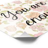 フローラ引用文プリント、感動的引用文 フォトプリント            (角)