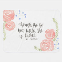 フローラ引用文ベビーブランケット