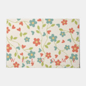 フローラ形式の歓迎春 ドアマット (正面)