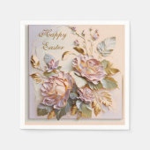 フローラ彫刻再生と再生の広場 スタンダードカクテルナプキン (正面)