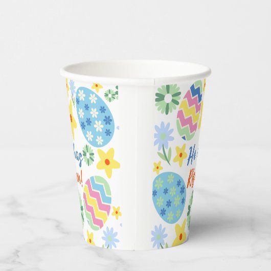 フローラ彼は復活祭のマグカップを上げた 紙コップ (右)