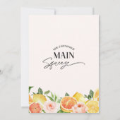 フローラ彼女は彼女の主な絞りブライダルシャワーを見つけた 招待状 (裏面)